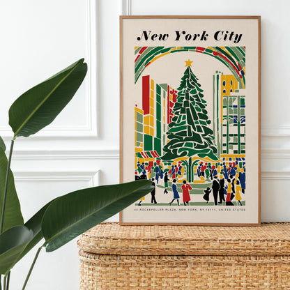 New York Christmas Poster