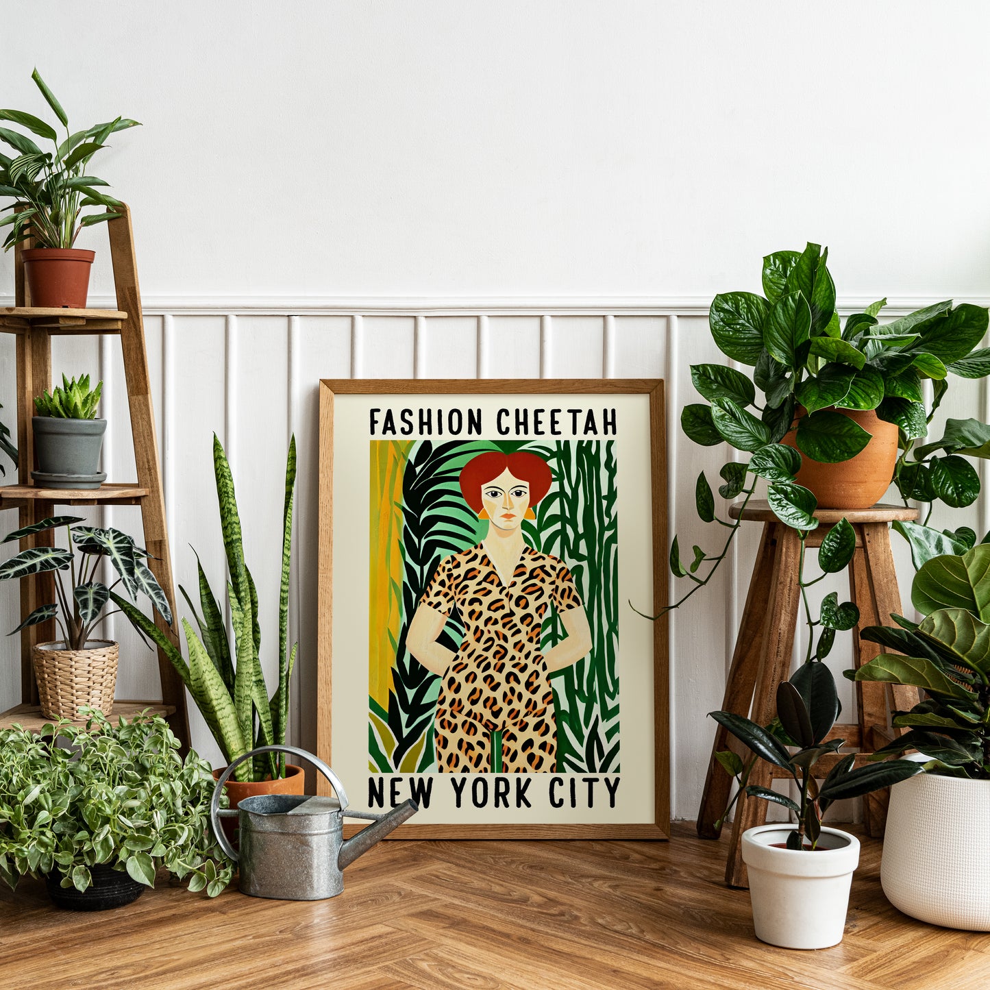 Fashion Cheetah New York Poster