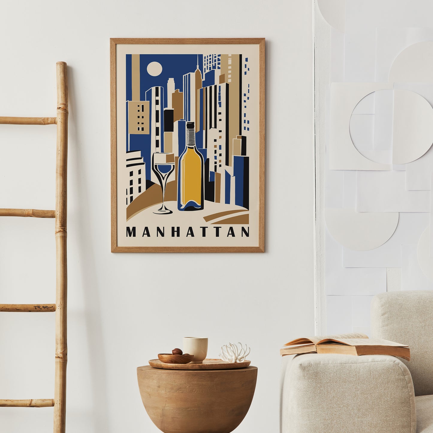 Manhattan NYC Kitchen Poster