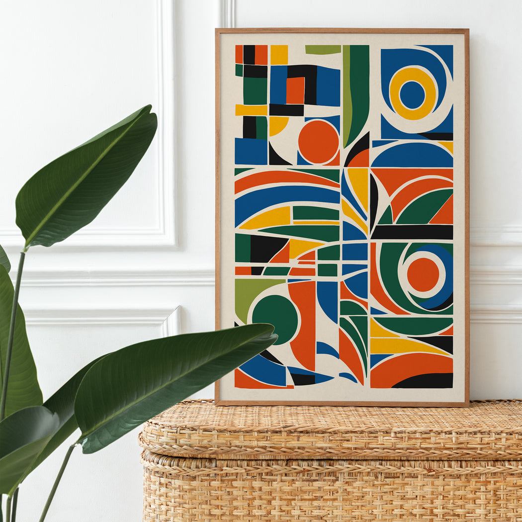 Colorful Mid Century Modern Poster