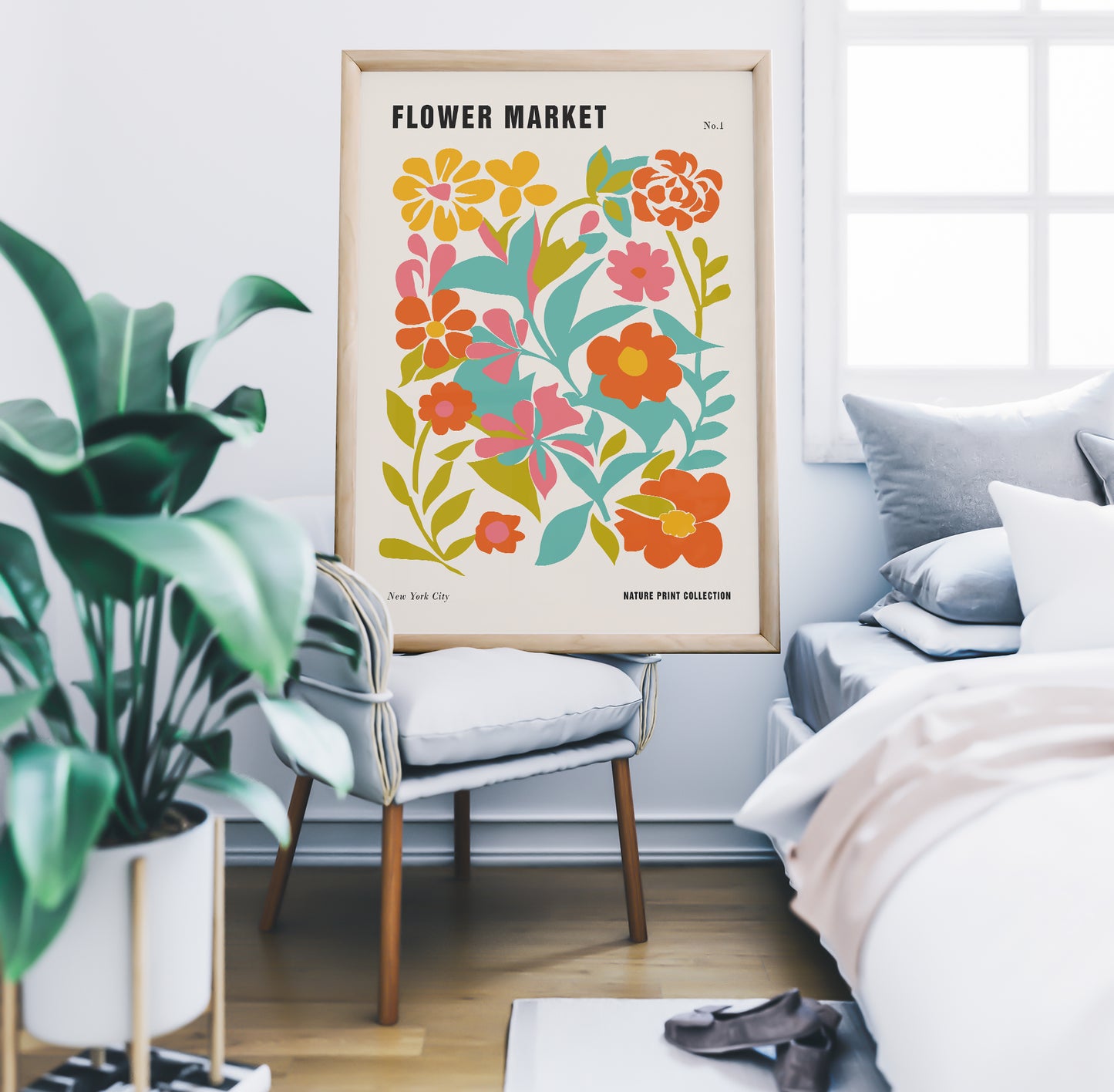 NY Flower Market Poster