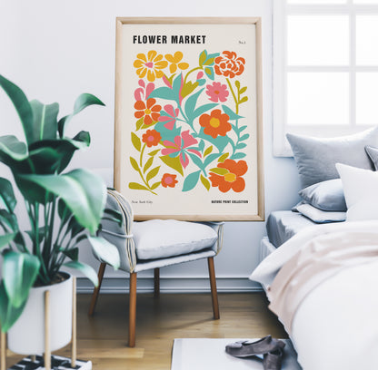 NY Flower Market Poster