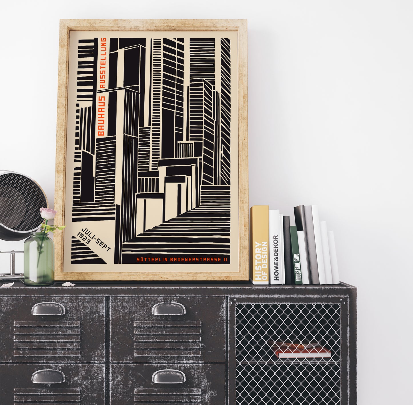 Geometric Bauhaus Retro Art Print