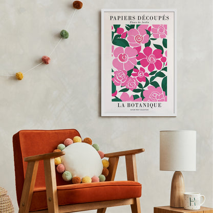 Pink Fleurs Poster