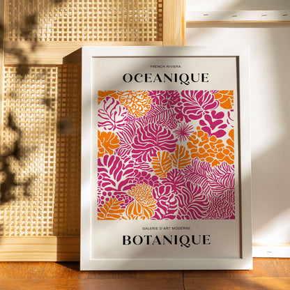 French Riviera Magenta Poster