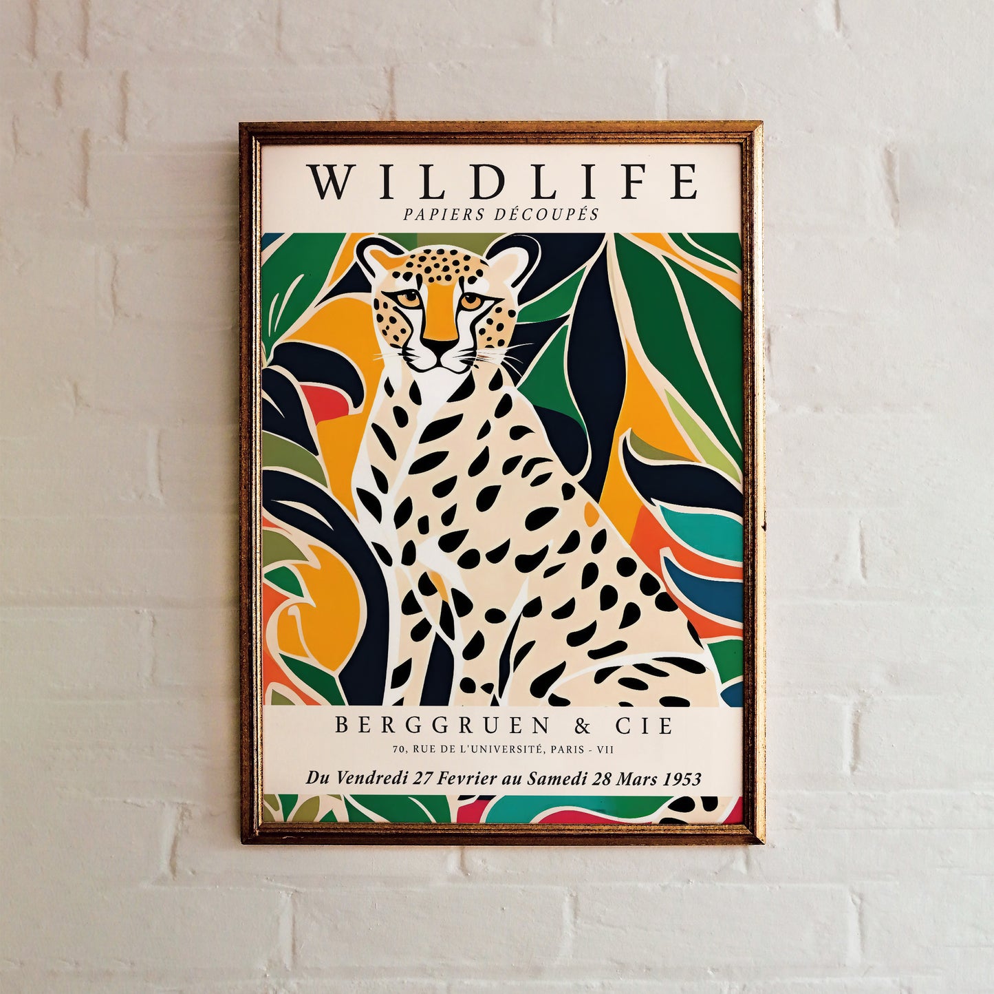 Jungle Cheetah Colorful Poster