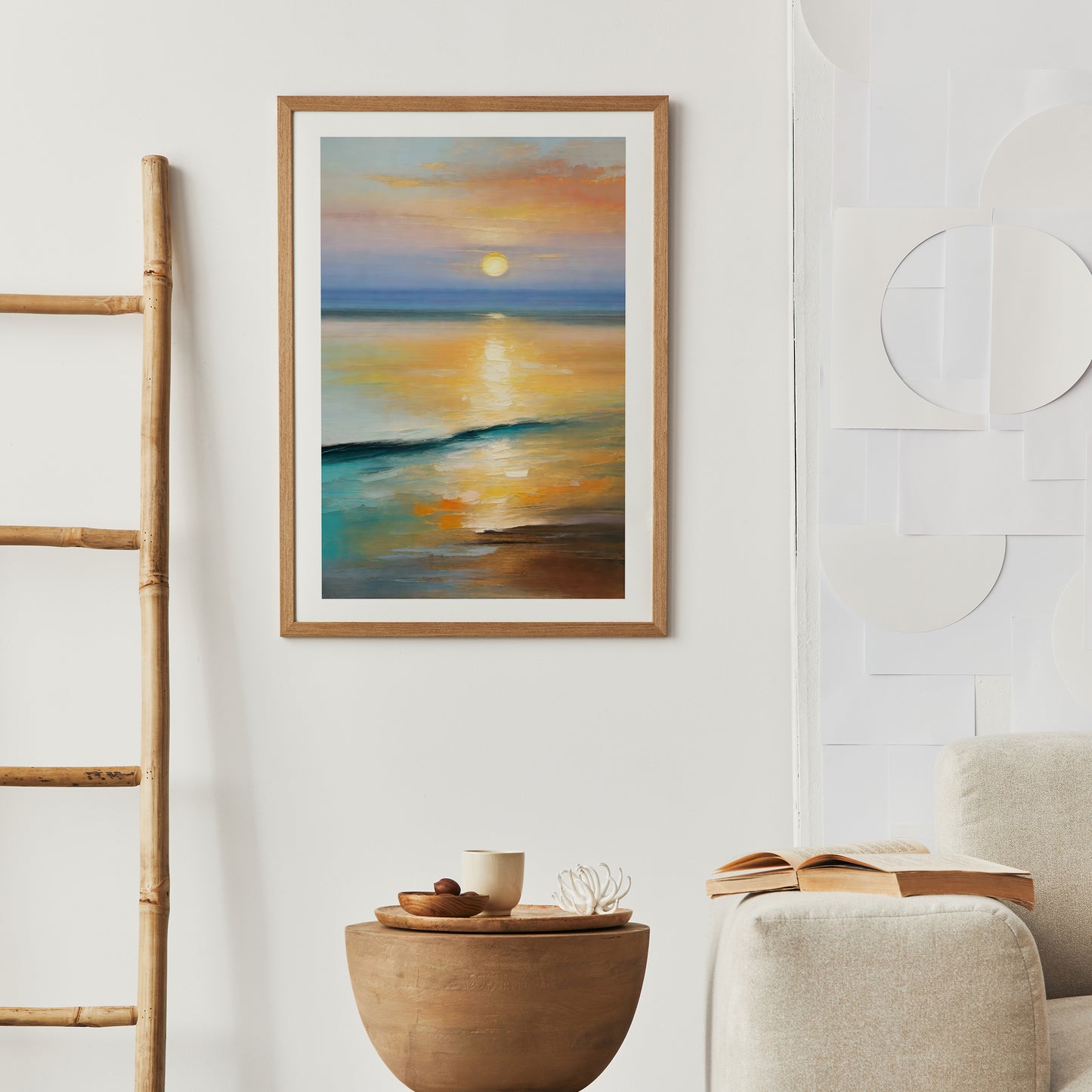 Sunset Cozy Painting Print