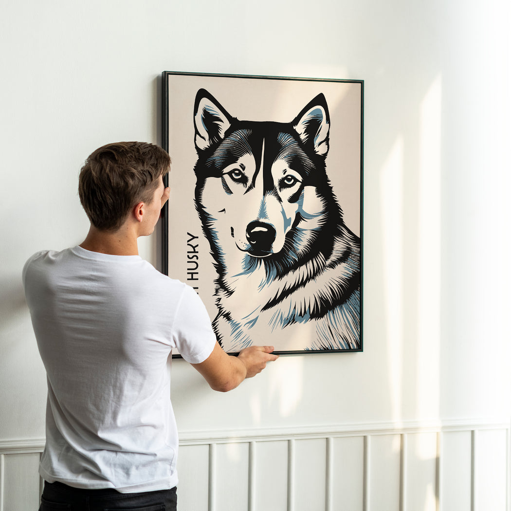 Husky Dog Fine Art Poster