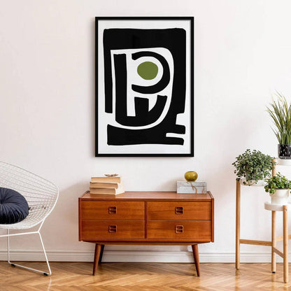 Set of 2 Black Geometric Modern Art Posters - HypeSheriff