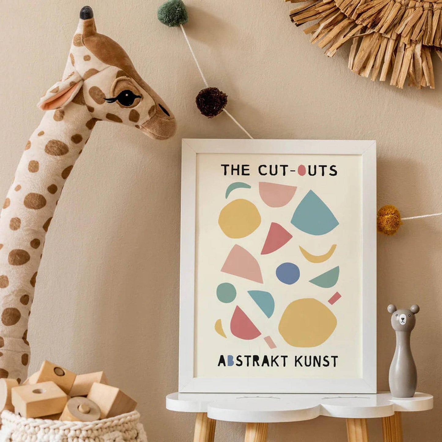 The Cut Outs Abstract Art Poster - HypeSheriff