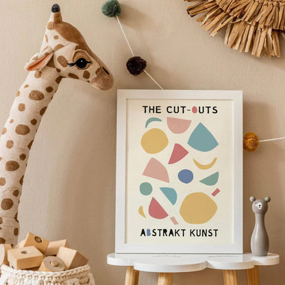 The Cut Outs Abstract Art Poster - HypeSheriff