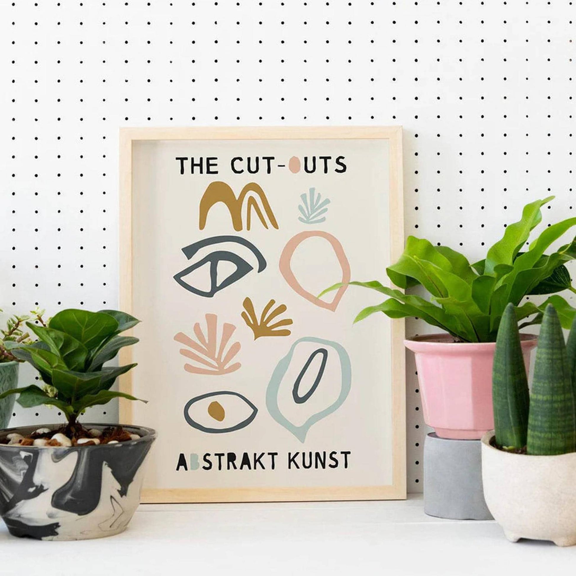The Cut Outs Abstrakt Kunst Poster - HypeSheriff