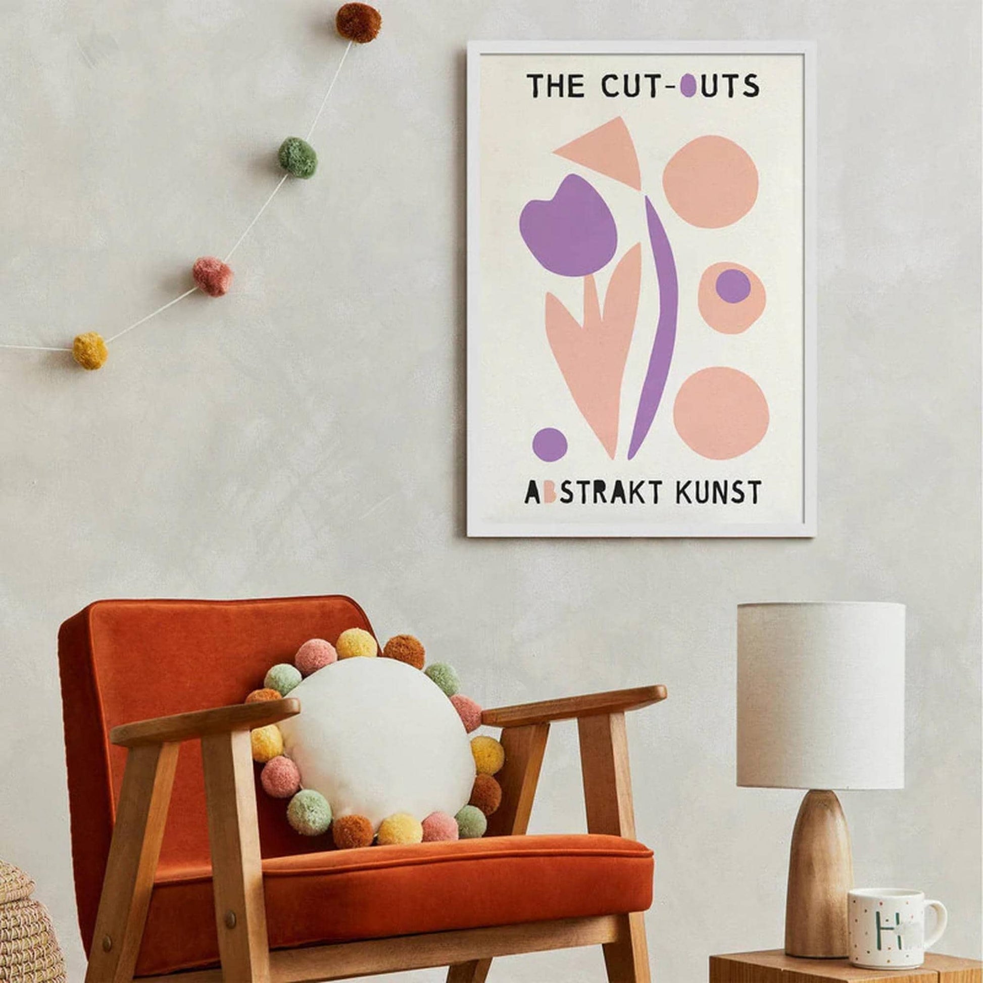 The Cut Outs Abstract Flowers Poster - HypeSheriff