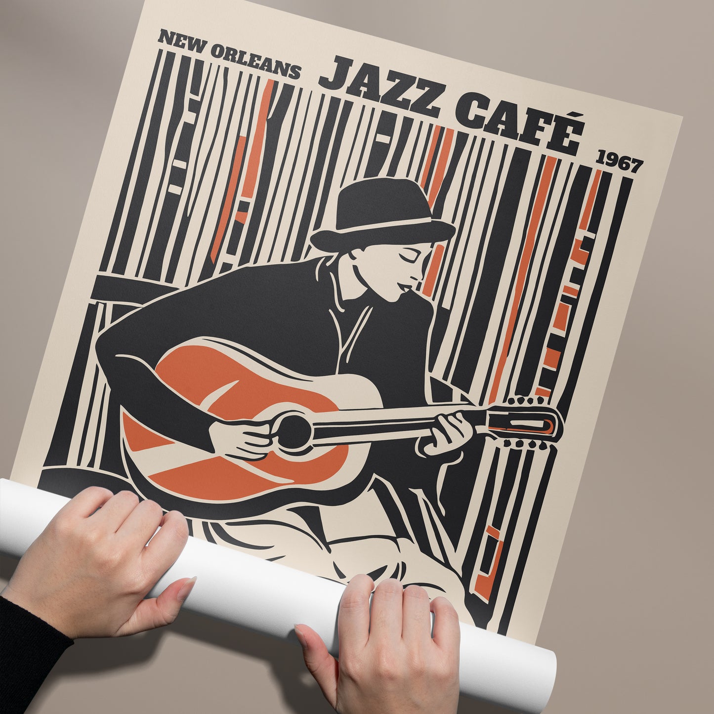 New Orleans Jazz Cafe Poster