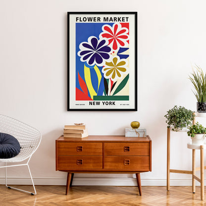 New York Flower Market Poster