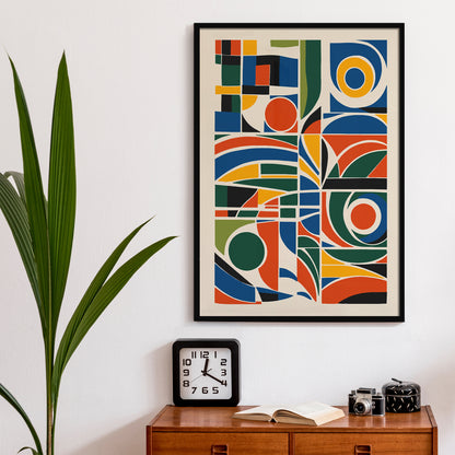 Set of 2 Colorful Abstract Poster