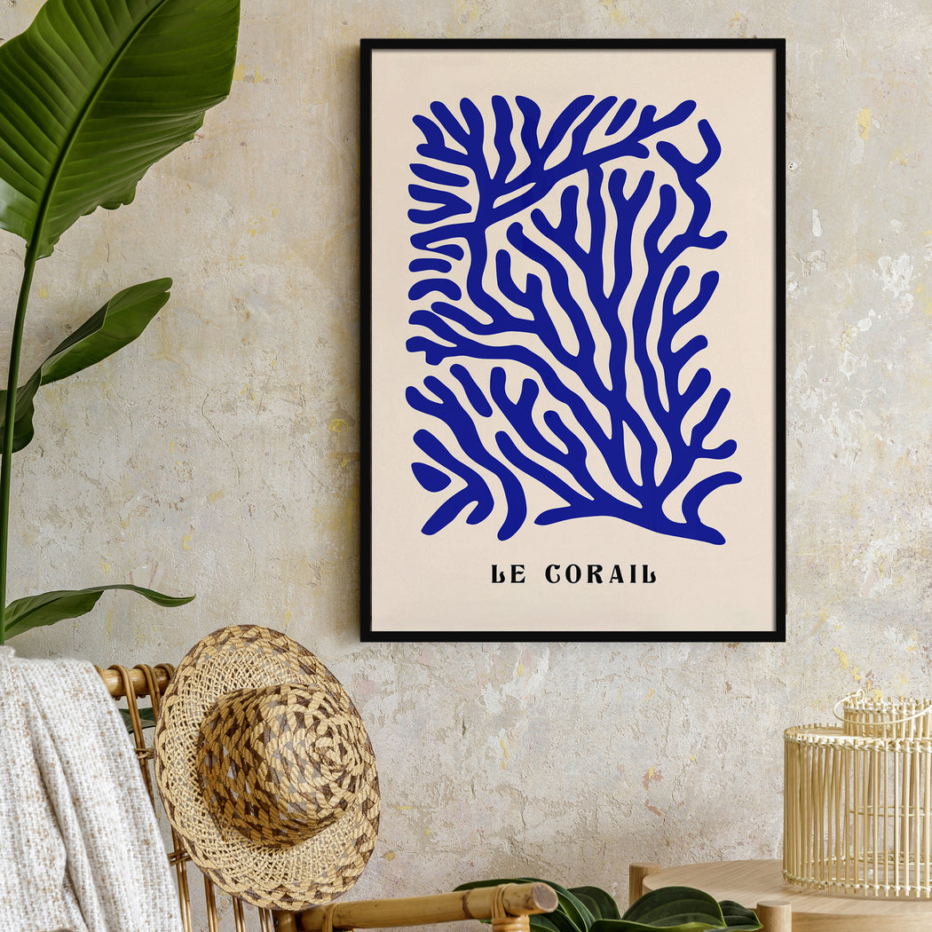 Blue Coral Poster