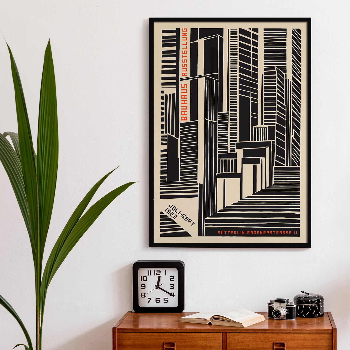 Geometric Bauhaus Retro Art Print