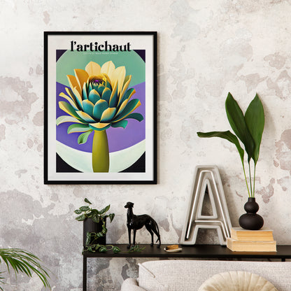 Artichoke Pop Art Kitchen Wall Art