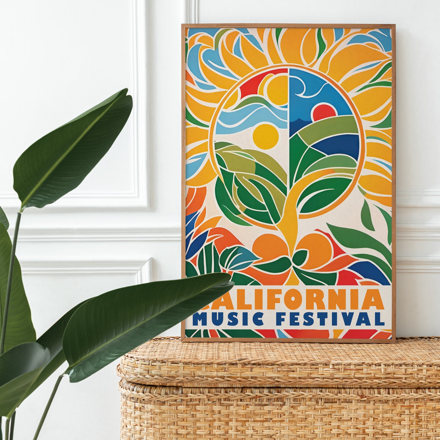 California Music Festival Colorful Poster 2025