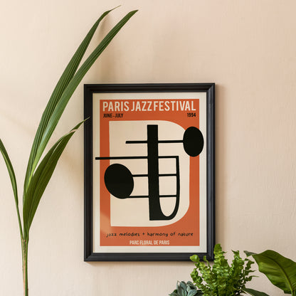 Paris Jazz Festival Music Poster