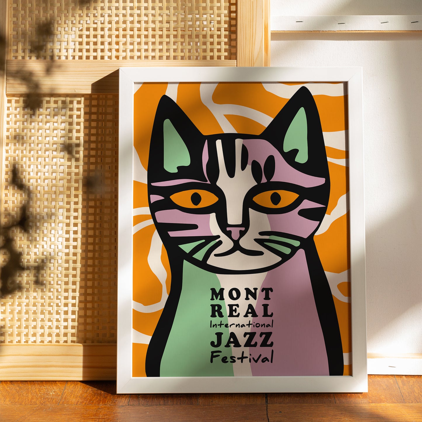 Montreal Jazz Cat Poster