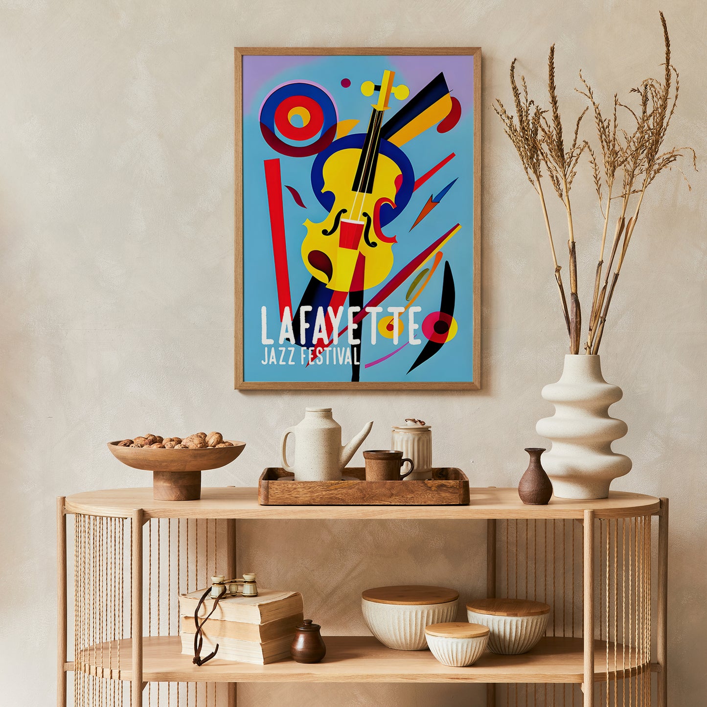 Lafayette Jazz Music Poster