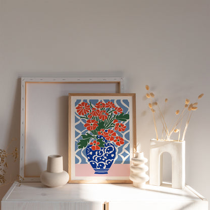 Vase of Flowers Poster