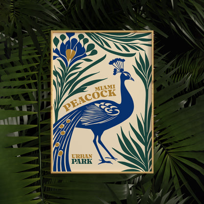Peacock Florida Poster
