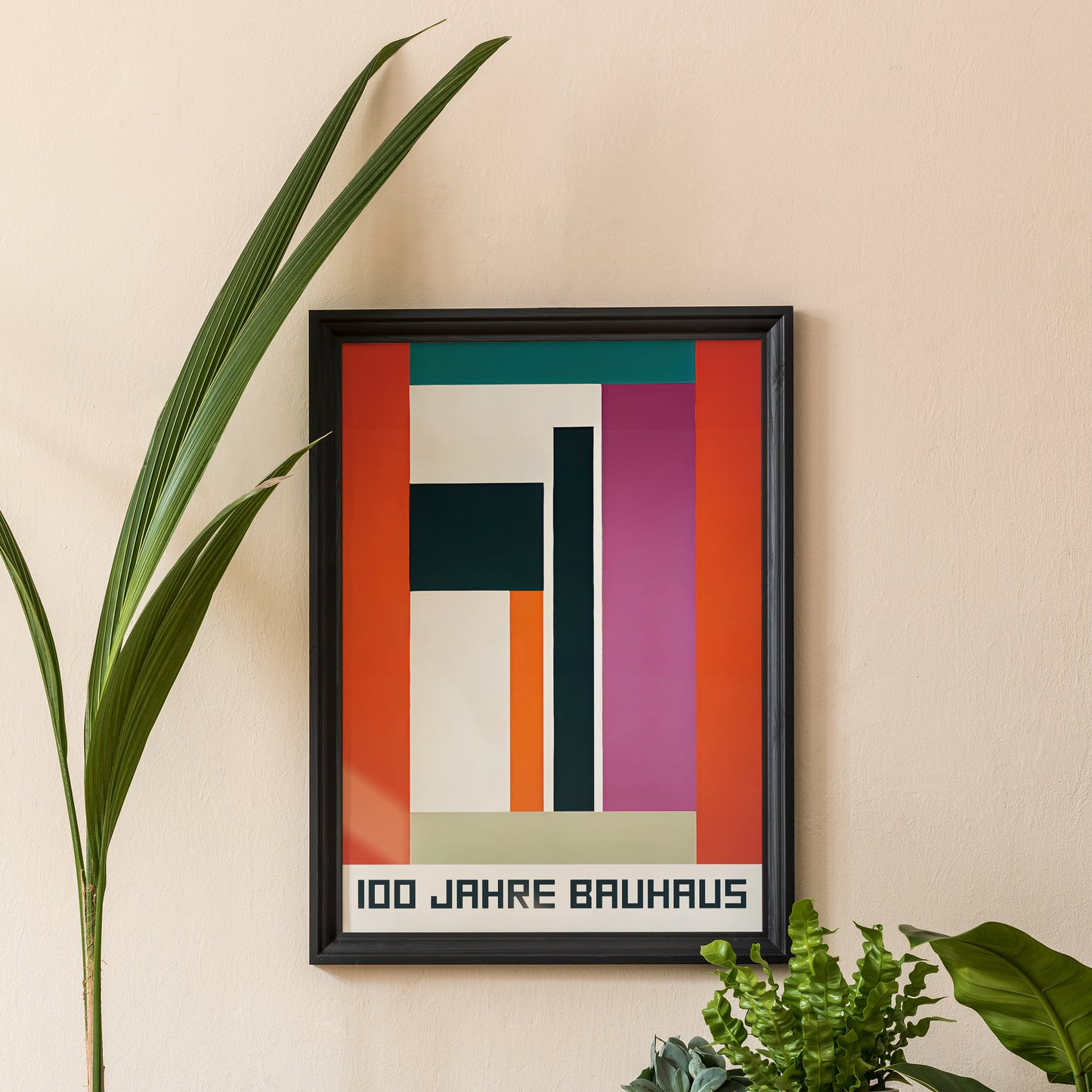 Modern 100 Jahre Bauhaus Art Print 2024