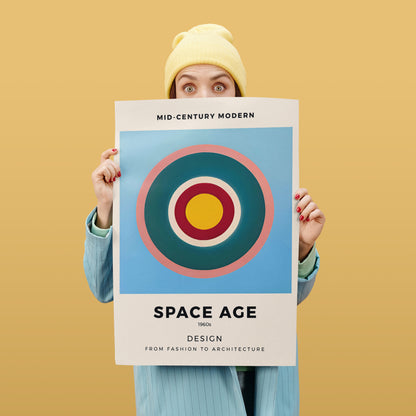 Space Age Modern Geometric Art Print