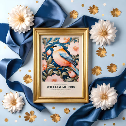 Cute Bird Morris Inspired Poster