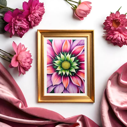 Big Pink Flowers Poster Print 2024