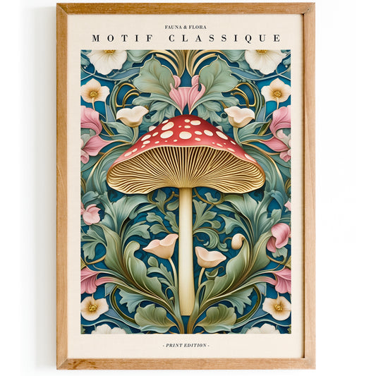 Fauna & Flora Mushroom Art Print