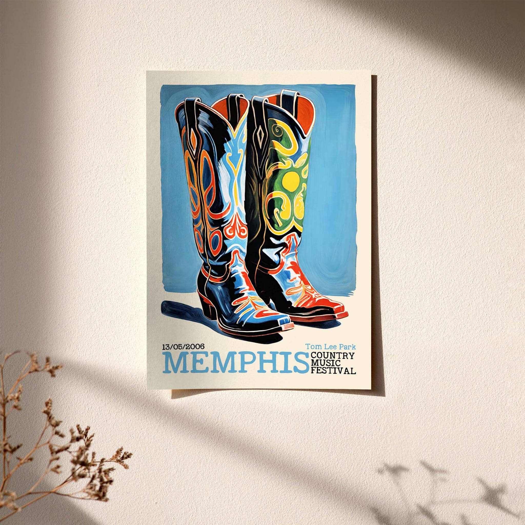 Country Music Vibes – Wall Art Print – HypeSheriff