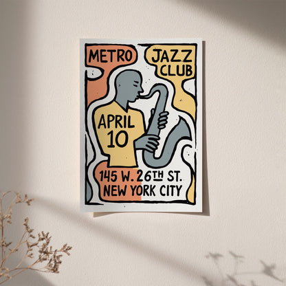 Metro Jazz Club Poster