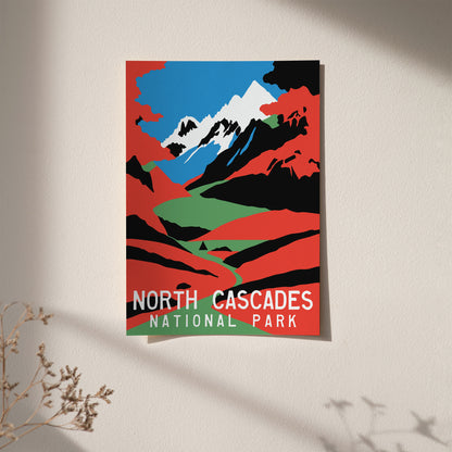 North Cascades Travel Poster