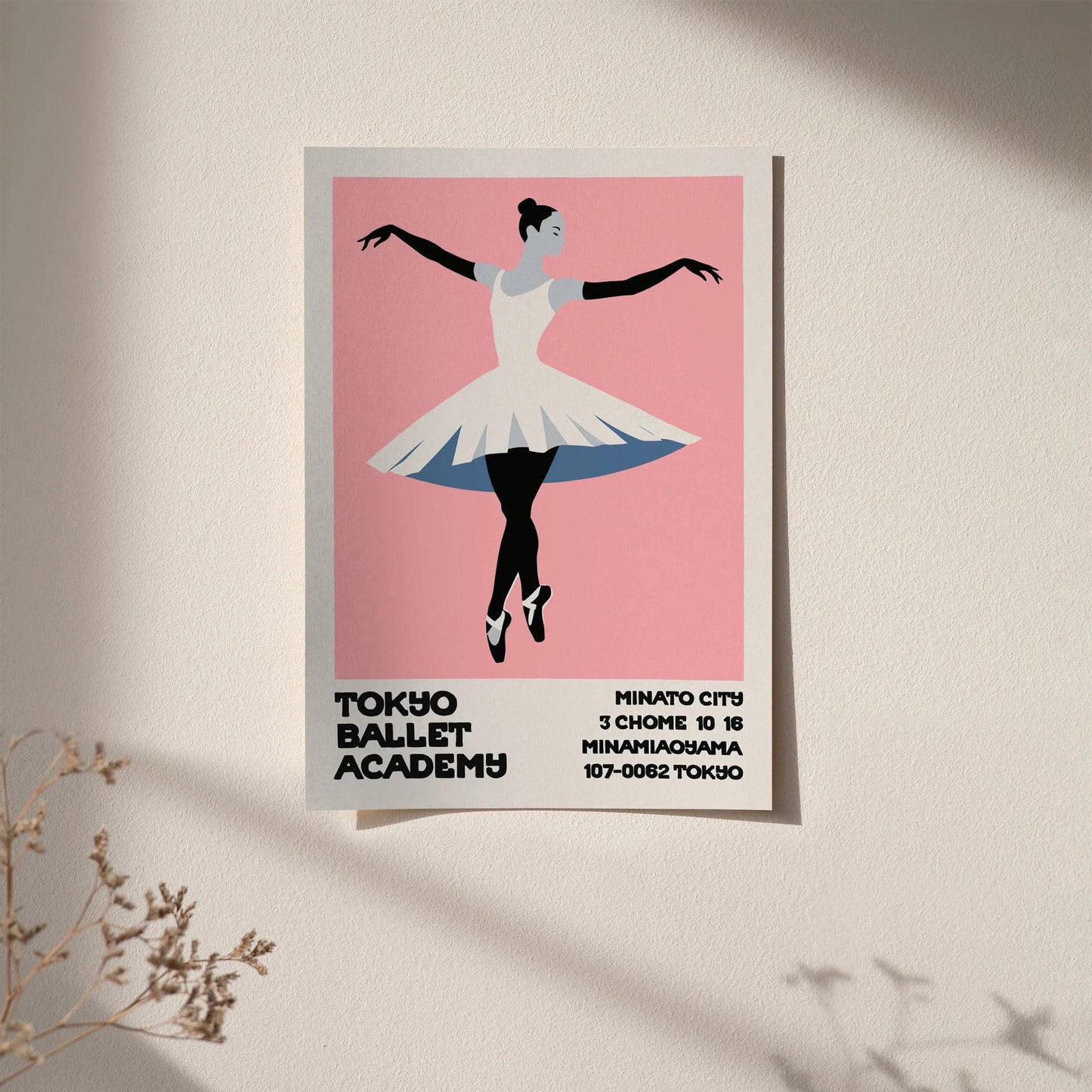 Tokyo Ballet Academy Retro Print