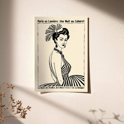 Paris Cabaret Night Poster Print