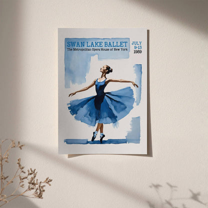 Swan Lake Ballet Vintage Wall Art