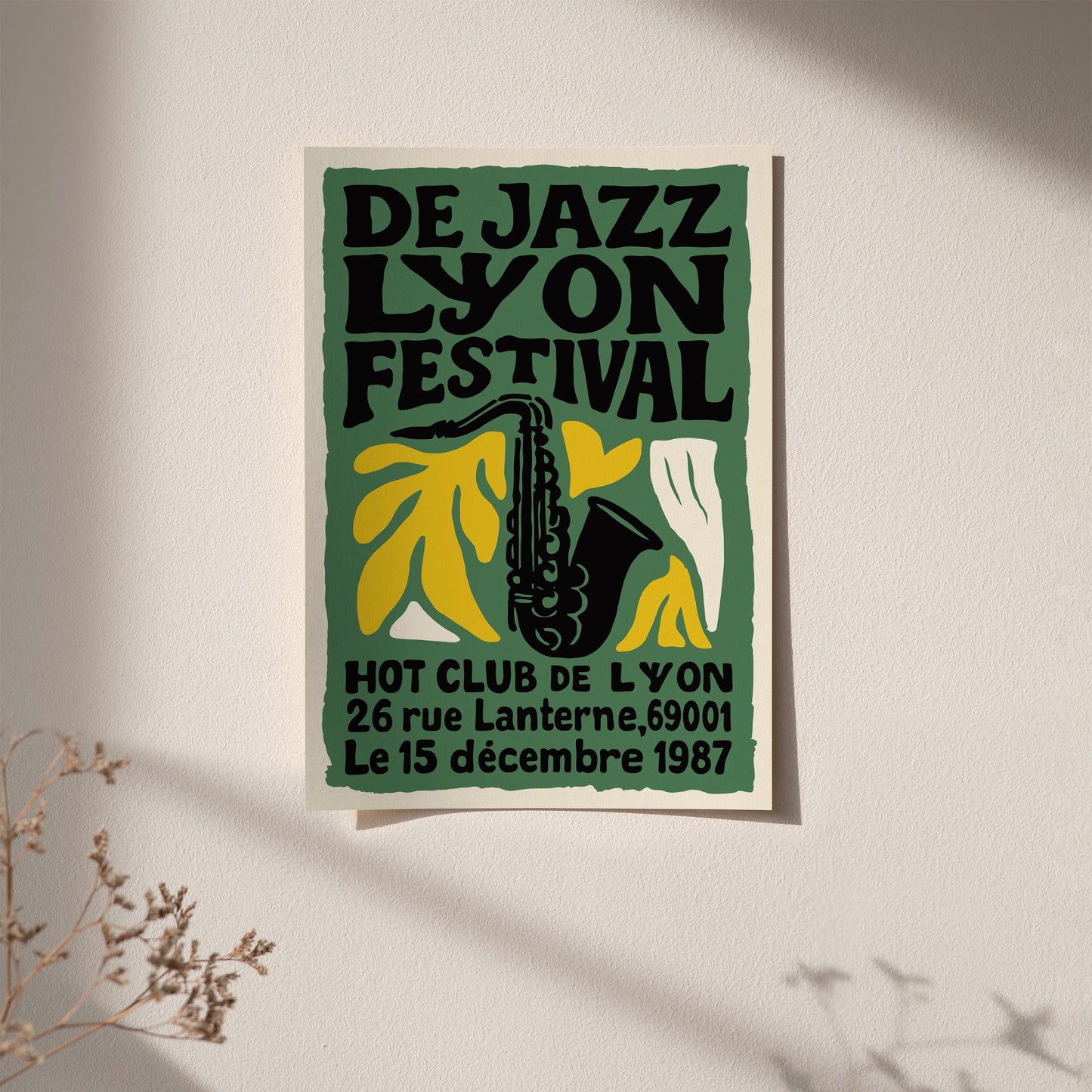 Lyon Jazz Festival Poster Print