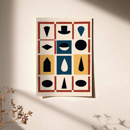 Retro Form Study Wall Art