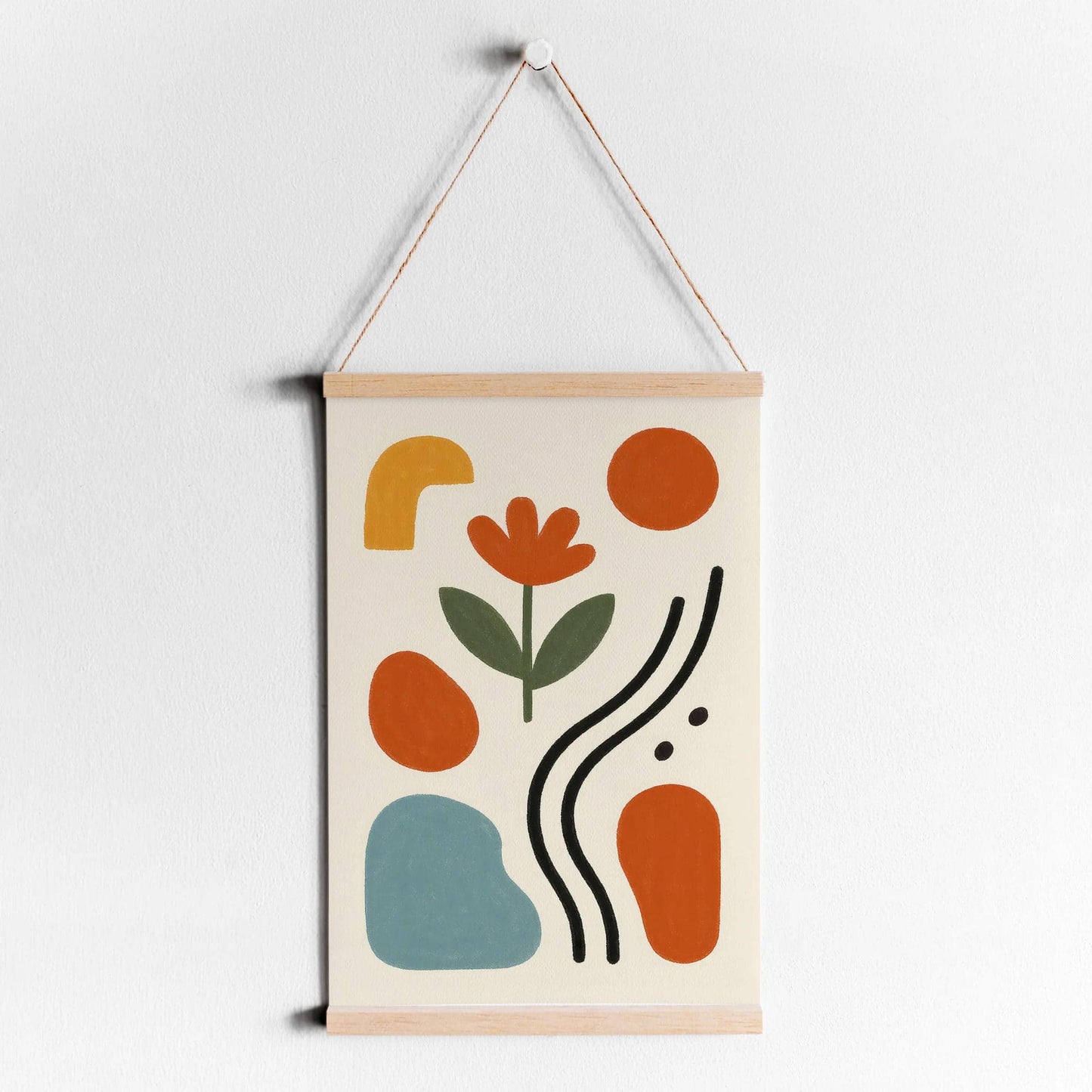 Retro Abstract Print - Minimalist Home Decor