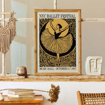 NYC Ballet Festival 1987 Poster Print