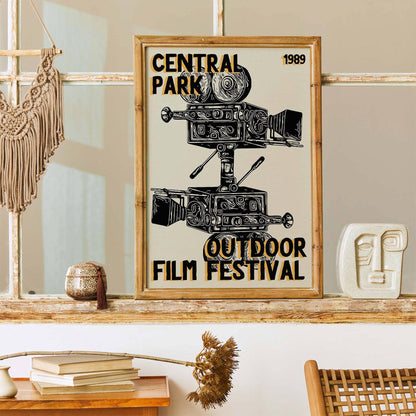 Retro Film Festival Art Print