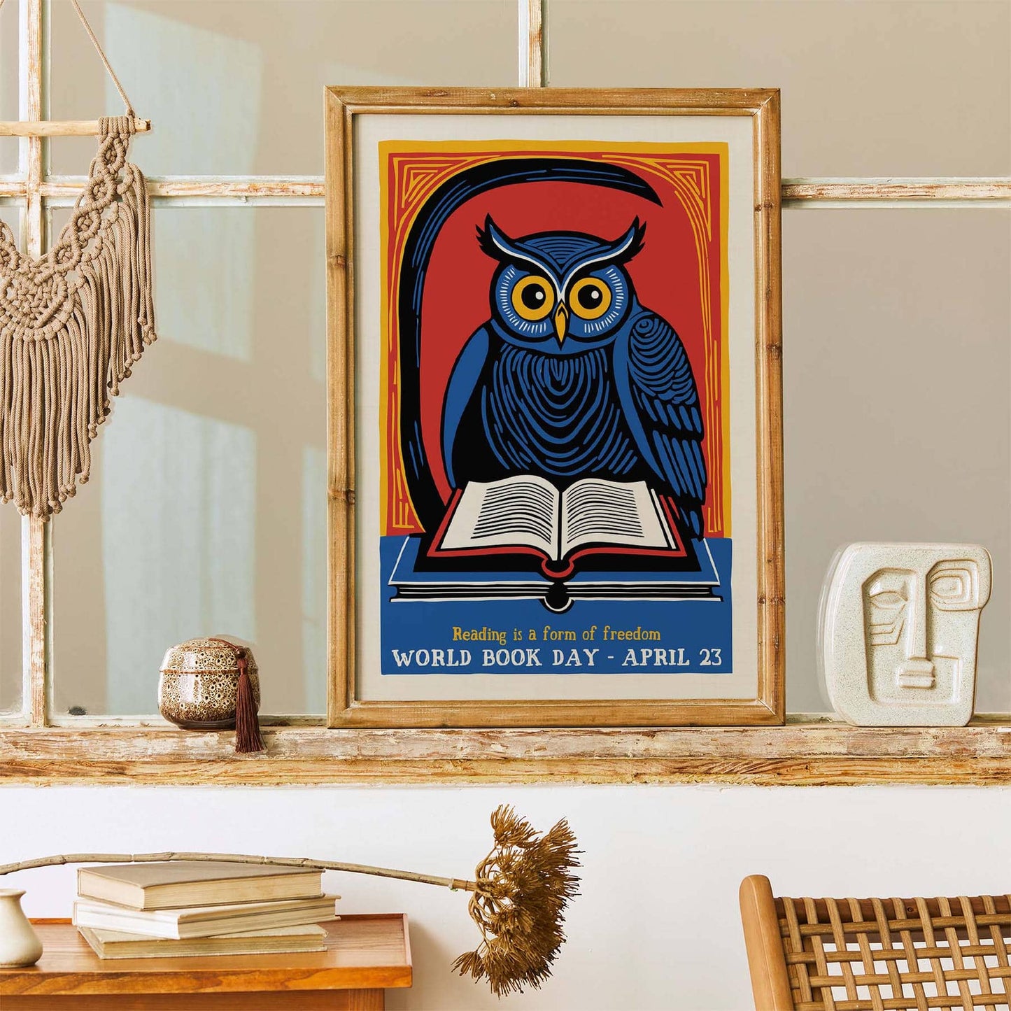 Reading Is Freedom Art Print