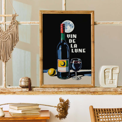 Vin de la Lune Wine Poster Print