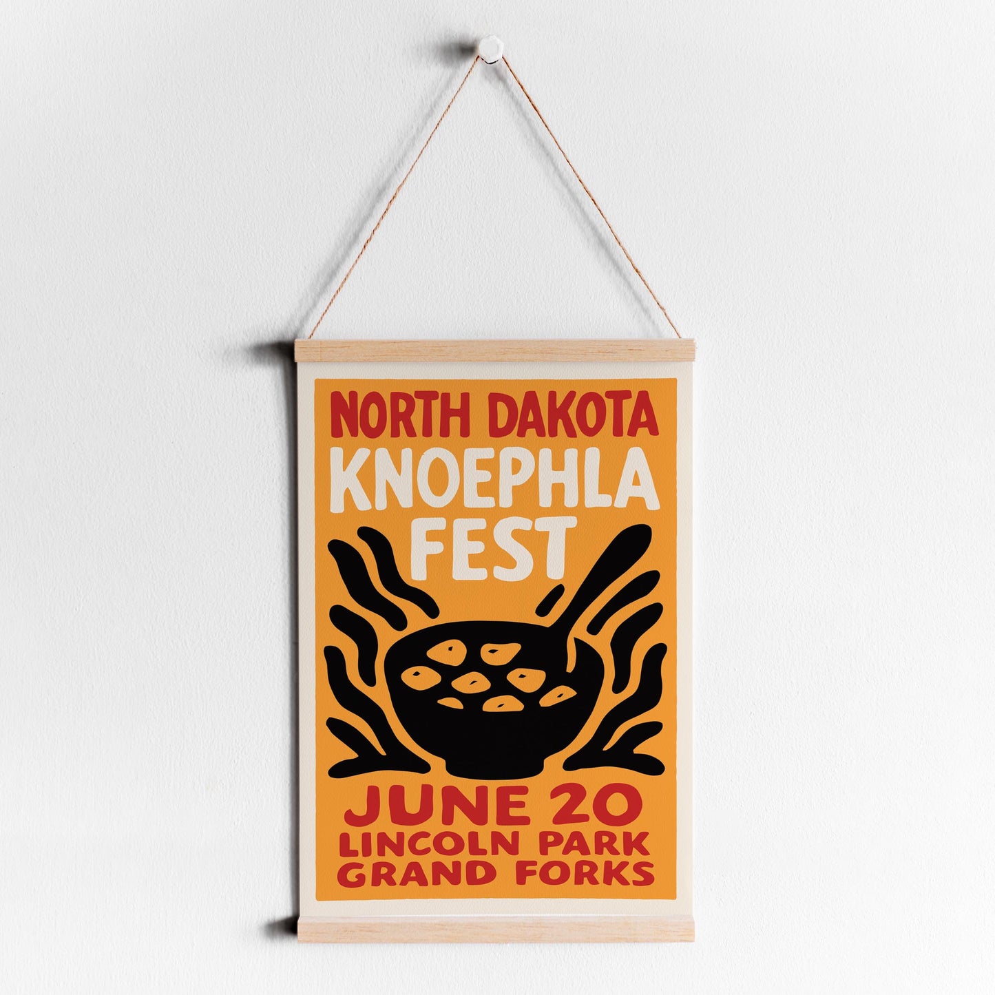 North Dakota Knoephla Fest Poster