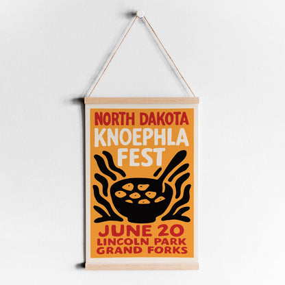 North Dakota Knoephla Fest Poster