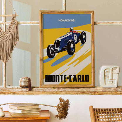 Monte-Carlo Racing Poster Print